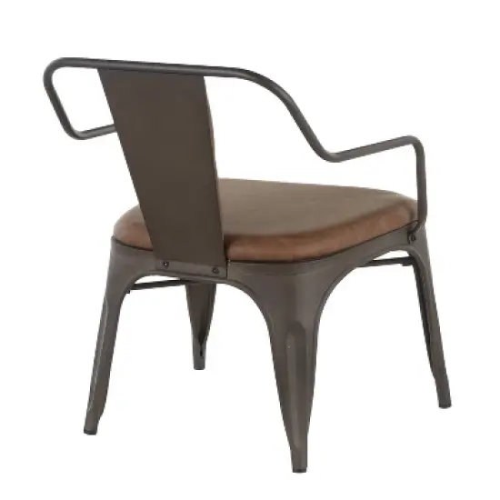 Set of 2 Oregon Industrial Dining Chairs Antiqued Espresso - LumiSource image {3}