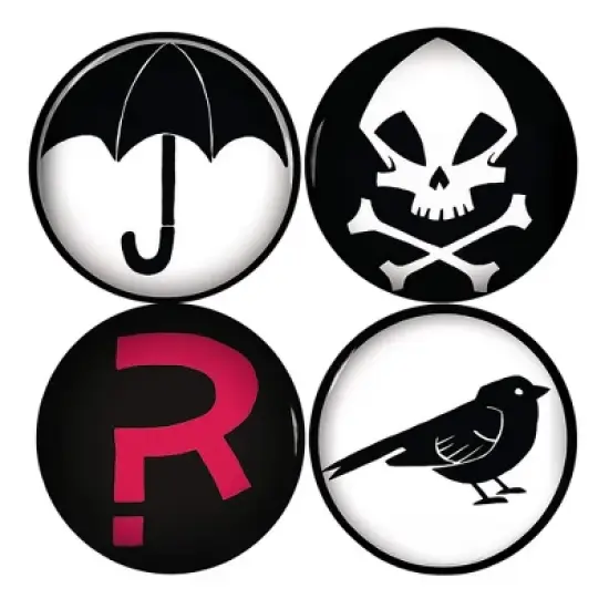 Dark Horse Comics Umbrella Academy Logos 4 Piece Magnet Set image {6}