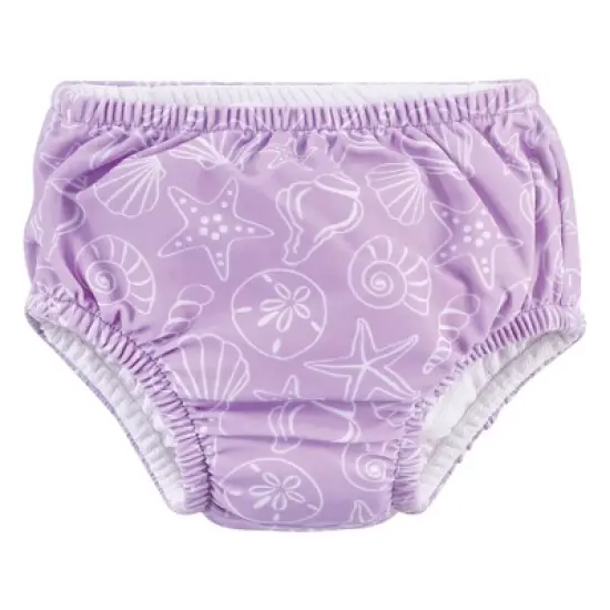 Hudson Baby Infant and Toddler Girl Swim Diapers, Sea Shells image {3}