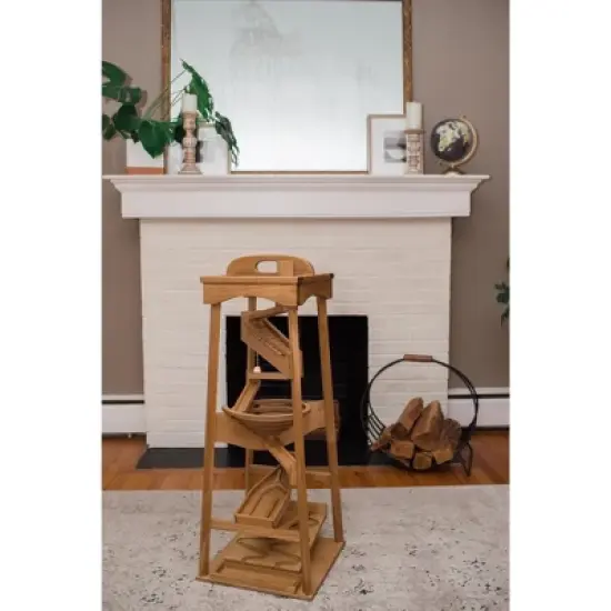 Remley Kids Wooden Marble Pyramid with Marbles image {1}