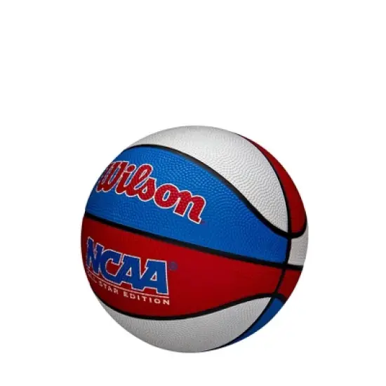 Wilson NCAA Mini Basketball RWB: Composite Shell, Butyl Bladder image {1}
