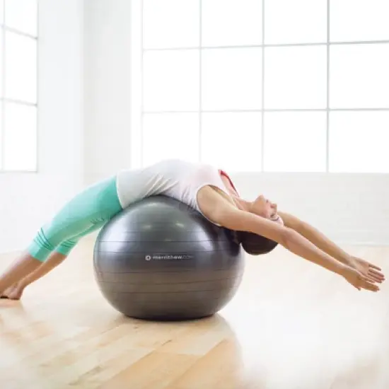 Stott Pilates Stability Ball with Pump - Gray (75cm) image {1}