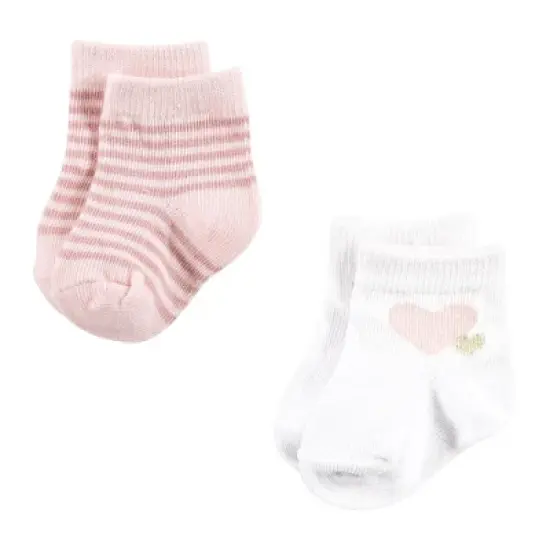 Hudson Baby Infant Girl Sock and Headband 12pc Set, Mom Dad, 0-9 Months image {5}
