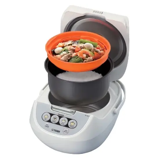 Tiger 5.5 Cup Electric Rice Cooker/Multi-Cooker White image {1}