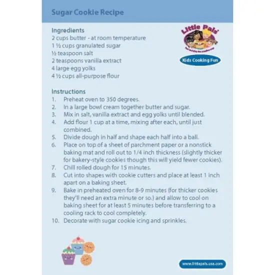 Kids' Baking Set &ndash; Complete Baking Kit with Mixing Bowl, Rolling Pin, Cookie Cutter, Apron, Chef Hat & More &ndash; Available in Pink or Blue image {13}