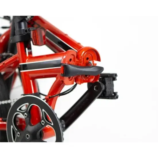 ZiZZO Urbano 8-Speed Aluminum 20" Folding Bike - Red image {7}