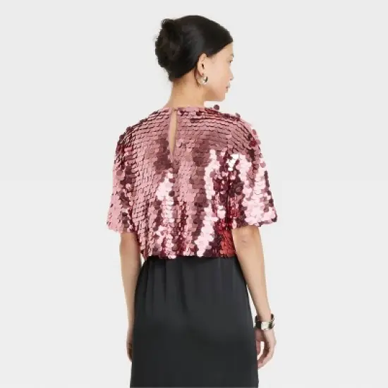 Women's Short Sleeve Paillettes - A New Day&trade; image {1}