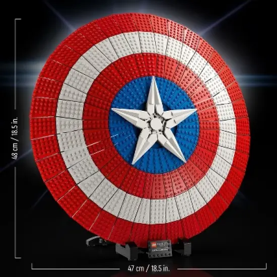 LEGO Marvel Captain America&rsquo;s Shield Building Model Kit 76262 image {3}