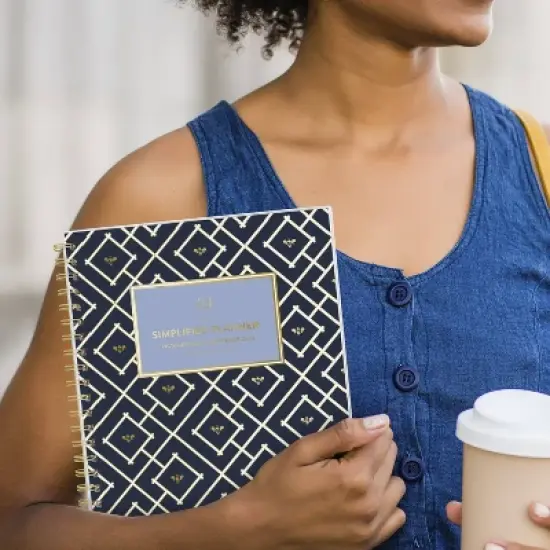 AT-A-GLANCE Emily Ley 2025-2026 Weekly/Monthly 11"x9.375" Large Create-Your-Own Navy Blue image {12}