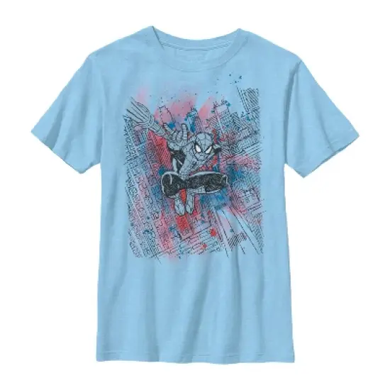 Boy's Marvel Spider-Man Color Smudge T-Shirt image {2}