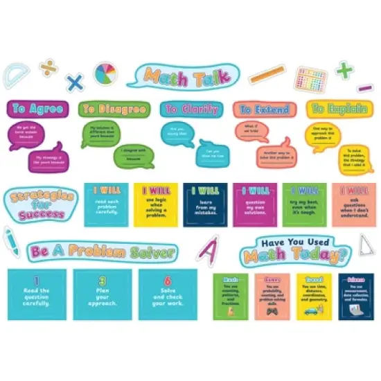 Teacher Created Resources&reg; Math Talk Bulletin Board Set, 69 Pieces image {3}