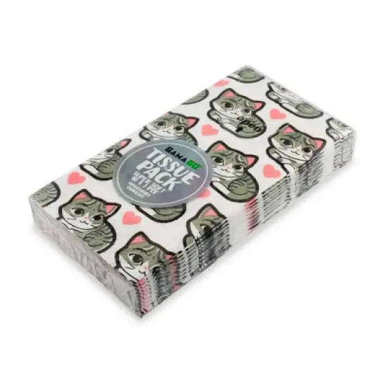 GAMAGO Kitten Travel Size Tissues | 1 Pack image {1}