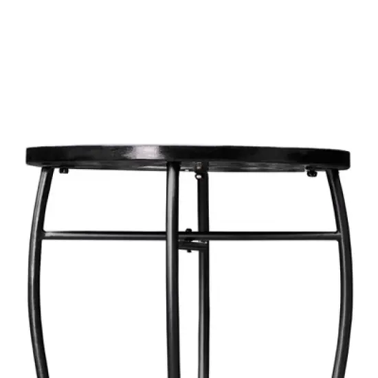 Mosaic Patio Side Table with Iron Legs - Teamson Home image {5}