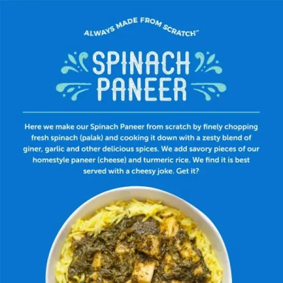 Deep Indian Kitchen Gluten Free Frozen Spinach Paneer - 9oz image {6}