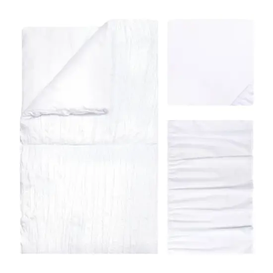 Trend Lab Simply White Crib Bedding Set - 3pc image {1}