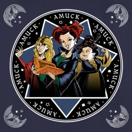 Women's Hocus Pocus Amuck Witch Circle T-Shirt image {1}