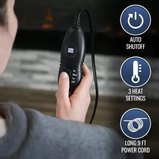 DMI XL Plush Micro-Fleece Neck and Shoulder Heating Pad, Contoured Heat Therapy Sooths Stiff and Tired Muscles, 2-Hour Auto Shut-Off, 3 Heat Settings, image {2}