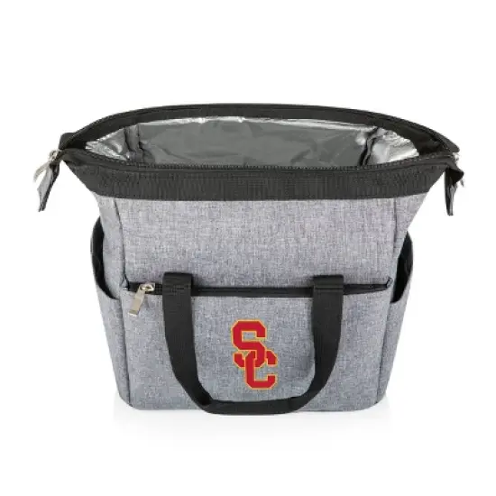 NCAA USC Trojans On The Go Lunch Cooler - Gray image {1}