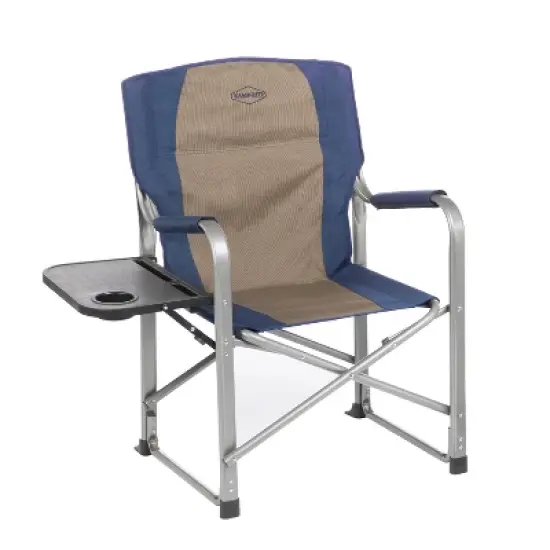 Kamp-Rite Portable Folding Director's Chair with Side Table & Cup Holder for Camping, Tailgating, and Sports, 350 LB Capacity image {5}