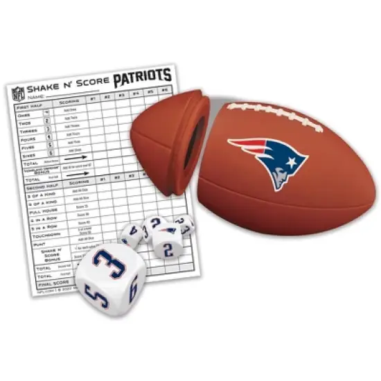 MasterPieces Officially Licsenced NFL New England Patriots Shake N' Score Dice Game for Age 6 and Up image {2}