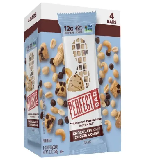 Perfect Bar Chocolate Chip Cookie Dough Refrigerated Protein Bars - 8.7oz/4ct image {9}
