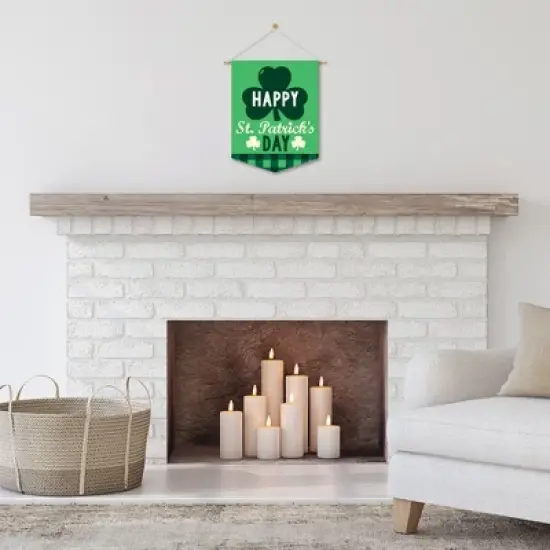 Big Dot of Happiness St. Patrick's Day - Outdoor Home Decorations - Double-Sided Saint Patty's Day Party Garden Flag - 12 x 15.25 inches image {6}