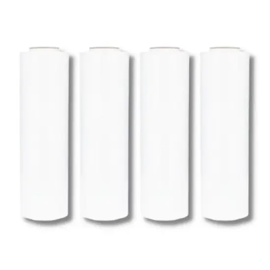 PSBM 4 Rolls White 15 in. x 1476 Ft. 30 Gauge Pre-Stretch Cast Hand Pallet Wrap image {1}