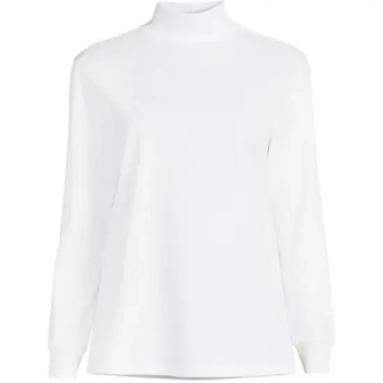 Lands' End Women's Plus Size Long Sleeve Super T Mock image {12}