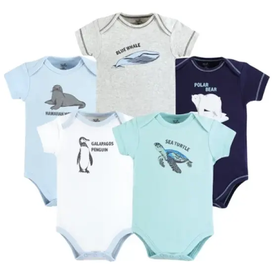 Touched by Nature Organic Cotton Bodysuits, Endangered Sea Animals image {7}