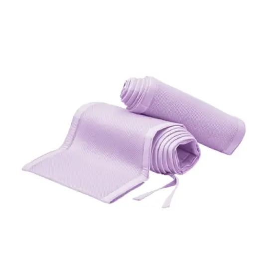 BreathableBaby Breathable Mesh Crib Liner - Classic Collection - Lavender image {2}