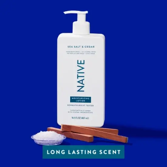 Native Body Lotion Pump - Sea Salt & Cedar - 16.5 fl oz image {4}