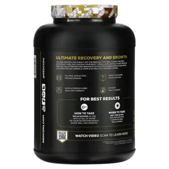 Redcon1 MRE, Whole Food Protein, Banana Nut Bread, 7.16 lb (3,250 g) image {2}