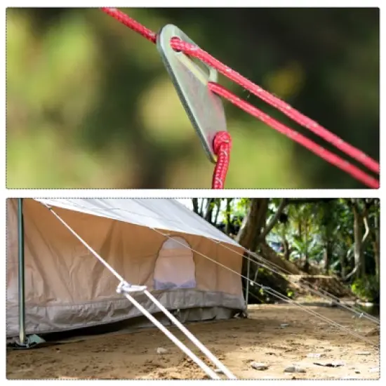 Unique Bargains Aluminum Rope Tensioner Tent Cord Adjuster for Outdoor Camping Hiking image {4}