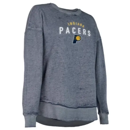 NBA Indiana Pacers Women's Burnout Crew Neck Fleece Sweatshirt image {2}