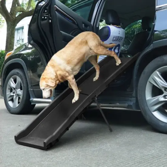 Sandinrayli Folding Portable Dog Ramp for Cars Trucks SUVs 61 in. L image {9}