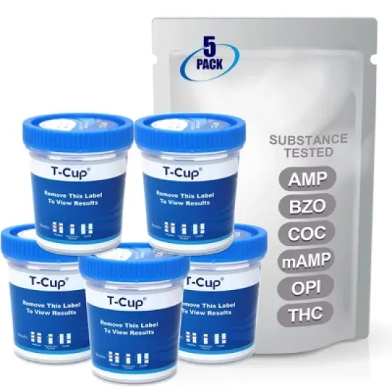 Mintegrity 5 Pack 6-Panel Instant at Home Urine Drug Test Kits | Multi-Panel Urine Screening Testing Kit | MT-TDOA-264 image {5}