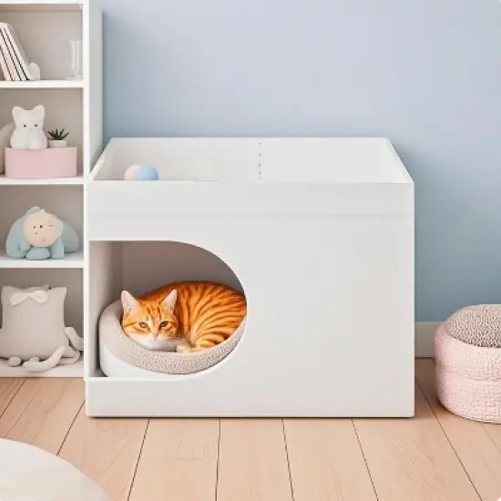 Racxily Hollow design multifunctional double-layer cat station image {7}