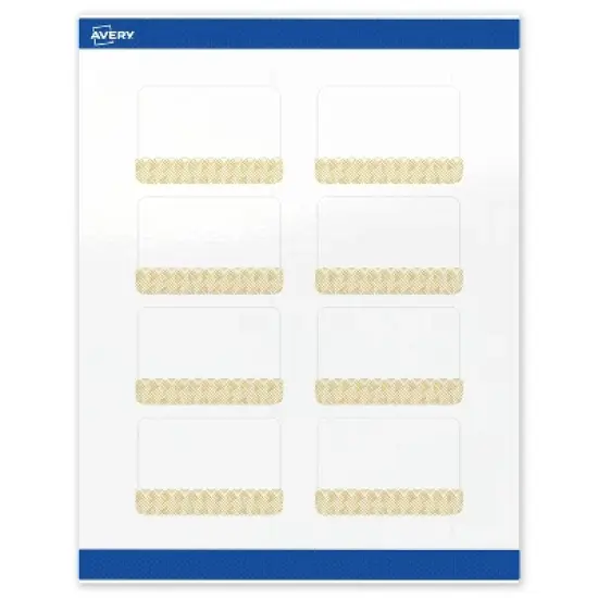 Avery Rectangle Labels, Gold Lace Trim Pattern, 2" x 3" image {8}