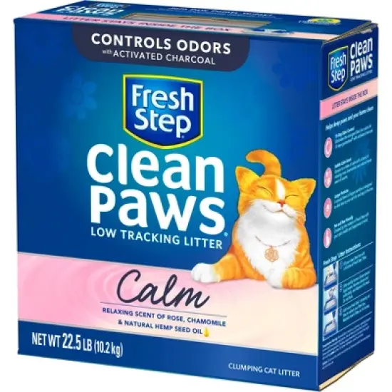 Fresh Step Clean Paws Calm Cat Litter - 22.5lbs image {3}