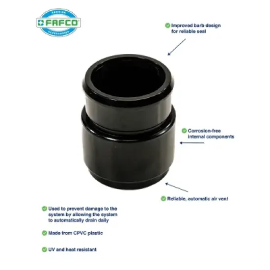 FAFCO System Installation Kit for In-Ground Swimming Pool Solar Heating Systems with Genuine Heat and UV-Resistant Accessories and Hardware image {3}