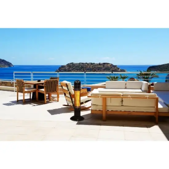 Freestanding Oscillating Tower Infrared Electric Outdoor Heater with Remote - Black - Westinghouse image {3}