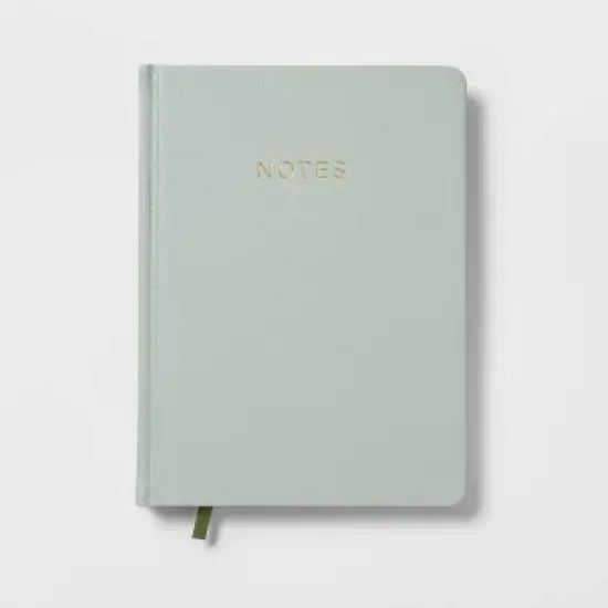 College Ruled Journal 7.75"x5.5" Faux Leather Sage - Threshold&trade;: Lined Notebook, Hard Cover, 120 Pages, Acid-Free Paper image {3}