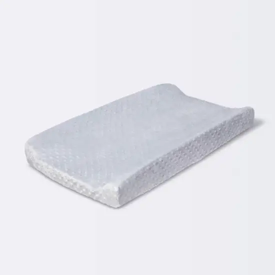 Plush Changing Pad Cover Birch - Cloud Island&trade; - Gray image {2}