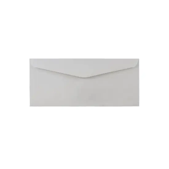 JAM Paper Gummed Window #10 Business Envelopes 4 1/8" x 9 1/2" Smooth White 1633173C image {1}