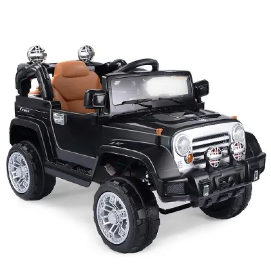 Costway 12V MP3 Kids Ride On Truck  Car RC Remote Control w/ LED Lights Music image {6}