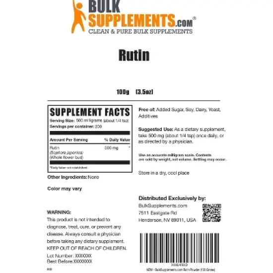 BulkSupplements Rutin Powder image {5}