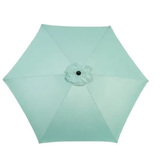 Gulches 9FT Outdoor Patio Umbrella Outdoor Table Umbrella with Push Button Tilt and Crank(Base Not Included)(Light green) image {7}