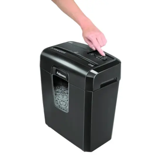 Fellowes MicroCut Shredder with Wastebasket Black image {3}