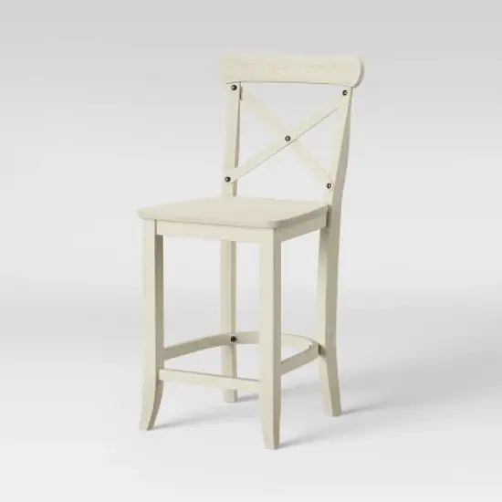 24" Litchfield X-Back Counter Height Barstool - Threshold image {2}