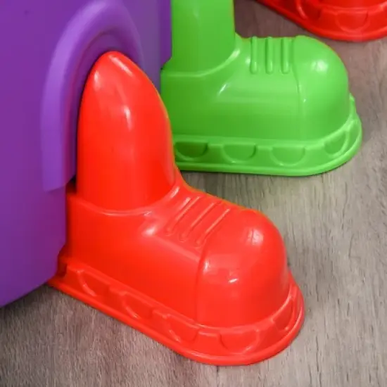 Qaba Caterpillar Climbing Tunnel for Kids Climb-N-Crawl Toy Indoor & Outdoor Toddler Play Structure for 3-6 Years Old, Purple image {5}